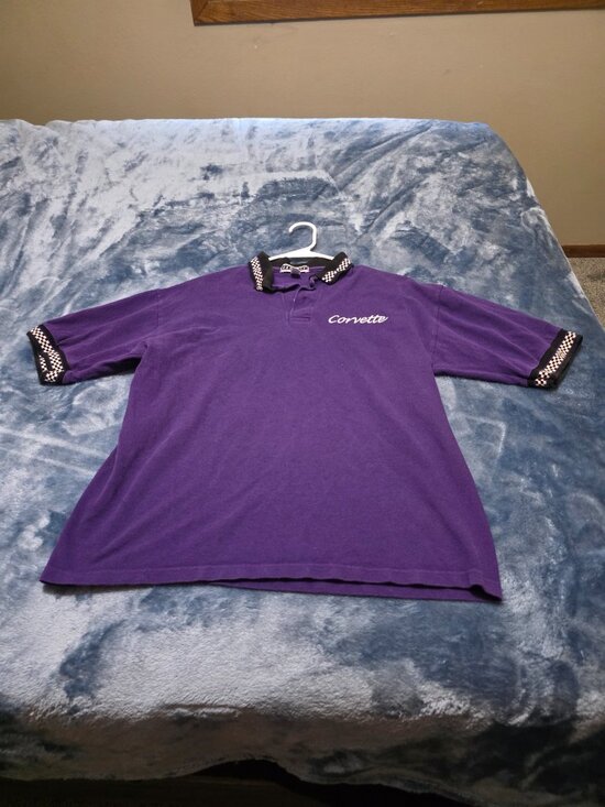 Jerzees Other - Jerzees Men's M Corvette 2 Button Down Coller Short sleeve Polo Shirt Purple